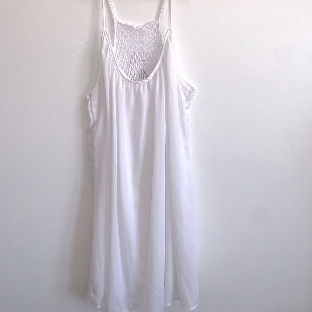 Brand new white swimsuit cover up!